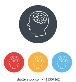 Line icon-  brain