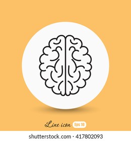 Line icon-  brain