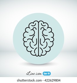 Line icon-  brain