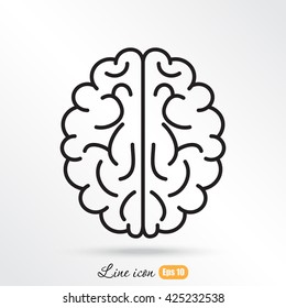 Line icon-  brain