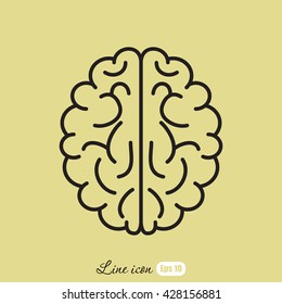Line icon-  brain