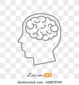 Line icon-  brain