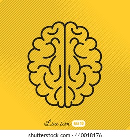 Line icon-  brain