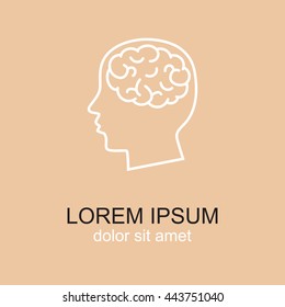 Line icon-  brain