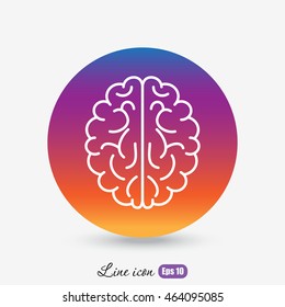 Line icon-  brain