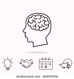 Line icon-  brain