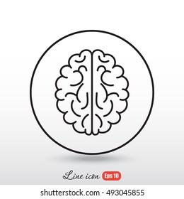 Line icon-  brain