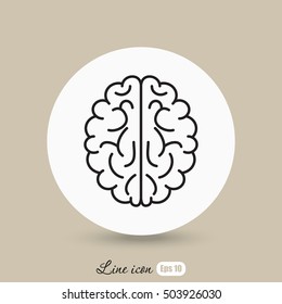 Line icon-  brain