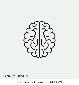 Line icon-  brain