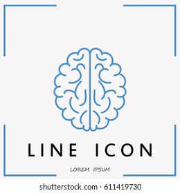 Line icon-  brain