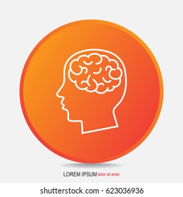 Line icon-  brain