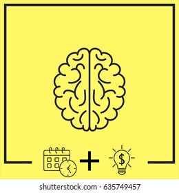 Line icon-  brain