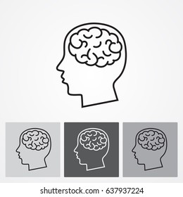 Line icon-  brain
