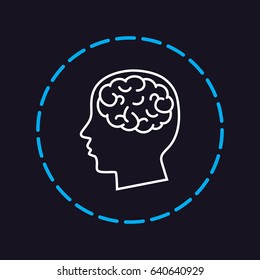 Line icon-  brain