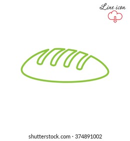 Line icon- bread