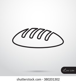 Line icon- bread