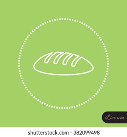 Line icon- bread