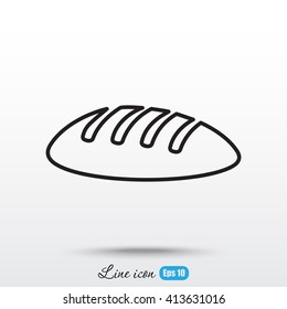 Line icon- bread