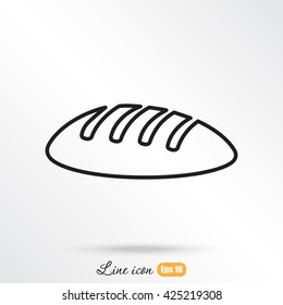 Line icon- bread