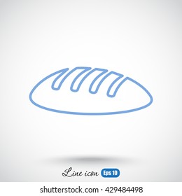Line icon- bread