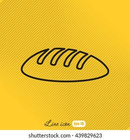 Line icon- bread