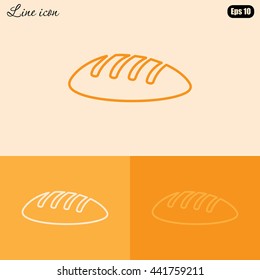 Line icon- bread