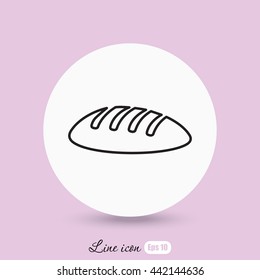 Line icon- bread