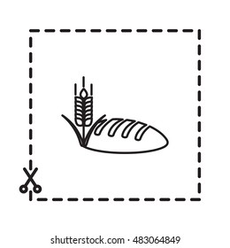 Line icon- bread