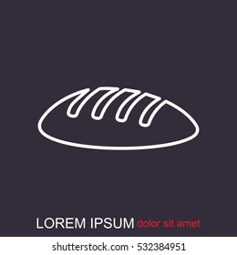 Line icon- bread