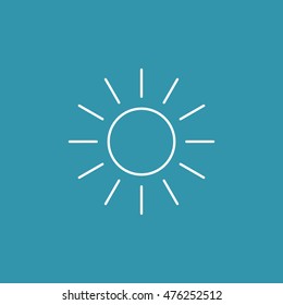 Line Icon of Brightness.