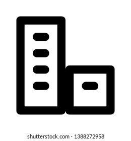 line icon for a building