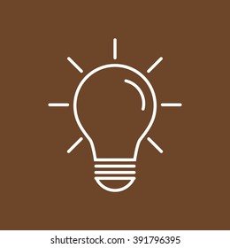 Line icon- bulb idea