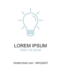 Line icon- bulb idea