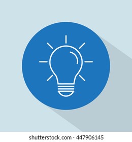 Line icon- bulb idea