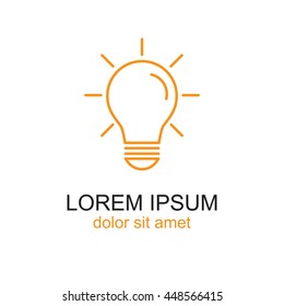 Line icon- bulb idea