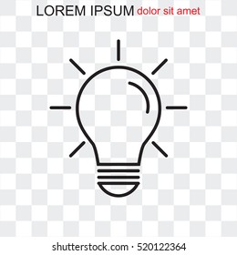 Line icon- bulb idea