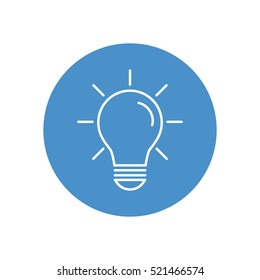 Line icon- bulb idea