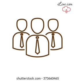 Line icon- business group