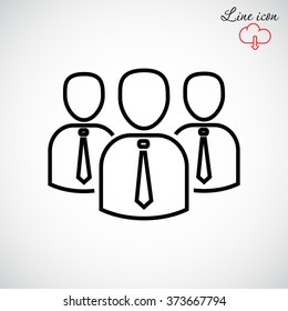 Line icon- business group