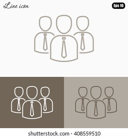 Line icon- business group