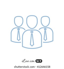 Line icon- business group