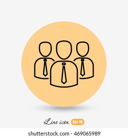 Line icon- business group