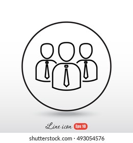 Line icon- business group