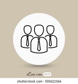 Line icon- business group