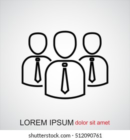 Line icon- business group