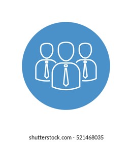 Line icon- business group