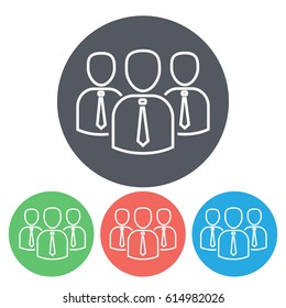 Line icon- business group