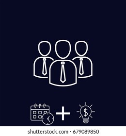 Line icon- business group