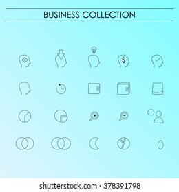 line icon business vector
