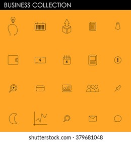 Line icon business vector